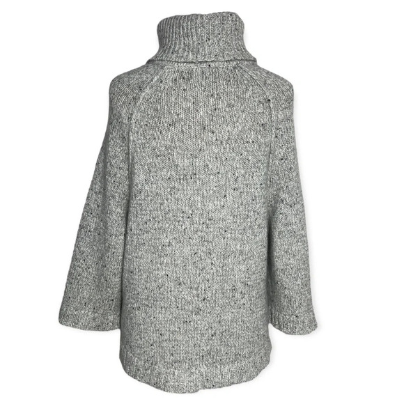 Leo & Sage wool blend oversized sweater gray black and white 90s y2k med - Picture 4 of 8